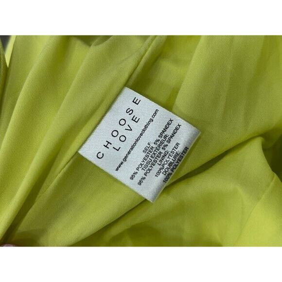 Generation Love Madison Stretch Crepe Blazer Single Button Front Lime Size S - Picture 10 of 15